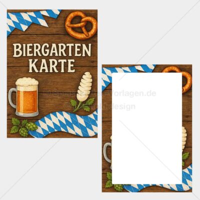 BIER-BUNT-001 – Biergarten-Speisekarte als PDF zum Download & Selbstdruck