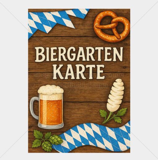 BIER-BUNT-001 – Biergarten-Speisekarte als PDF zum Download & Selbstdruck – Bild 2