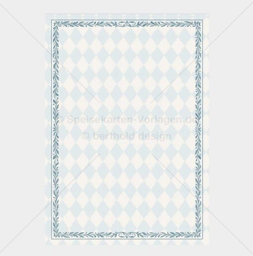 BIER-VINT-003 – Bayerische Speisekarten-Vorlage im Rautendesign als PDF zum Download & Selbstdruck – Bild 3