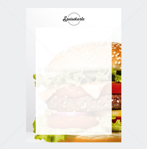 FOOD-MOD 001 – Moderne Speisekarten-Vorlage als PDF zum Download & Selbstdruck – Bild 3