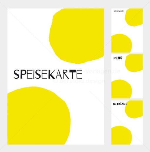 REST-MOD-003 – Moderne Speisekarten-Vorlage als PDF zum Download & Selbstdruck