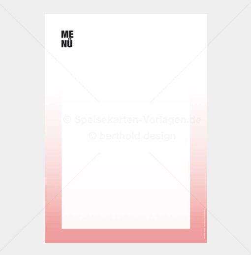 REST-MOD-002 – Moderne Speisekarten-Vorlage als PDF zum Download & Selbstdruck – Bild 3