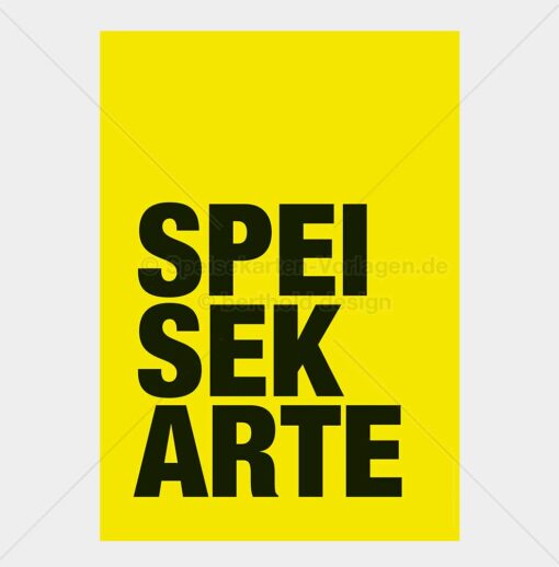 REST-MOD-001 – Moderne Speisekarten-Vorlage als PDF zum Download & Selbstdruck – Bild 2