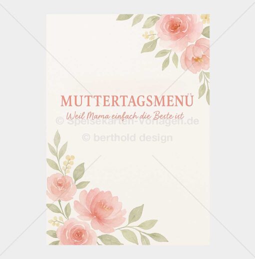 TAGE-VINT-A4-001 – Muttertags-Menükarte als PDF zum Download & Selbstdruck – Bild 2