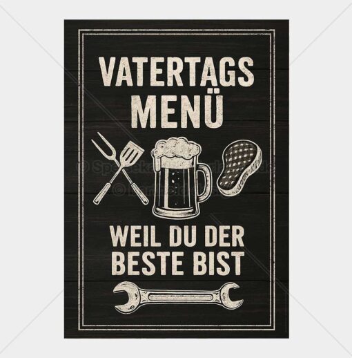 TAGE-VINT-A4-002 – Vatertags-Menükarte als PDF zum Download & Selbstdruck – Bild 2